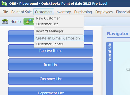 Create Customer email Campaign