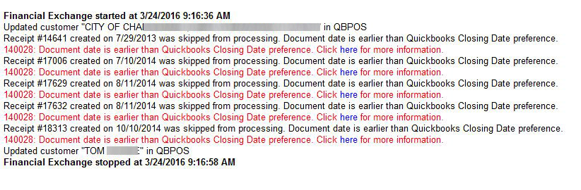 POS closing date