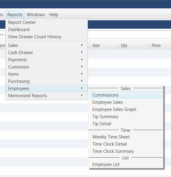 QuickBooks POS Employee Commissions 8