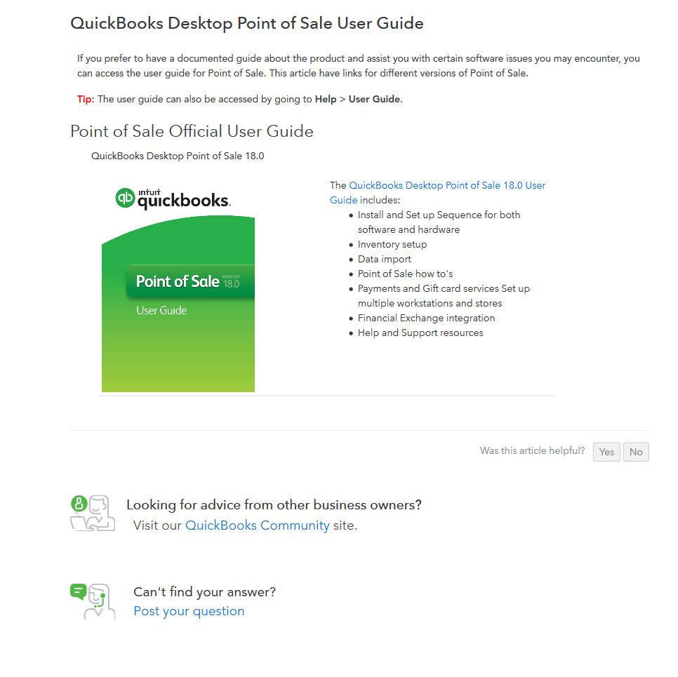 quickbooks pos v18 setting up make a sale