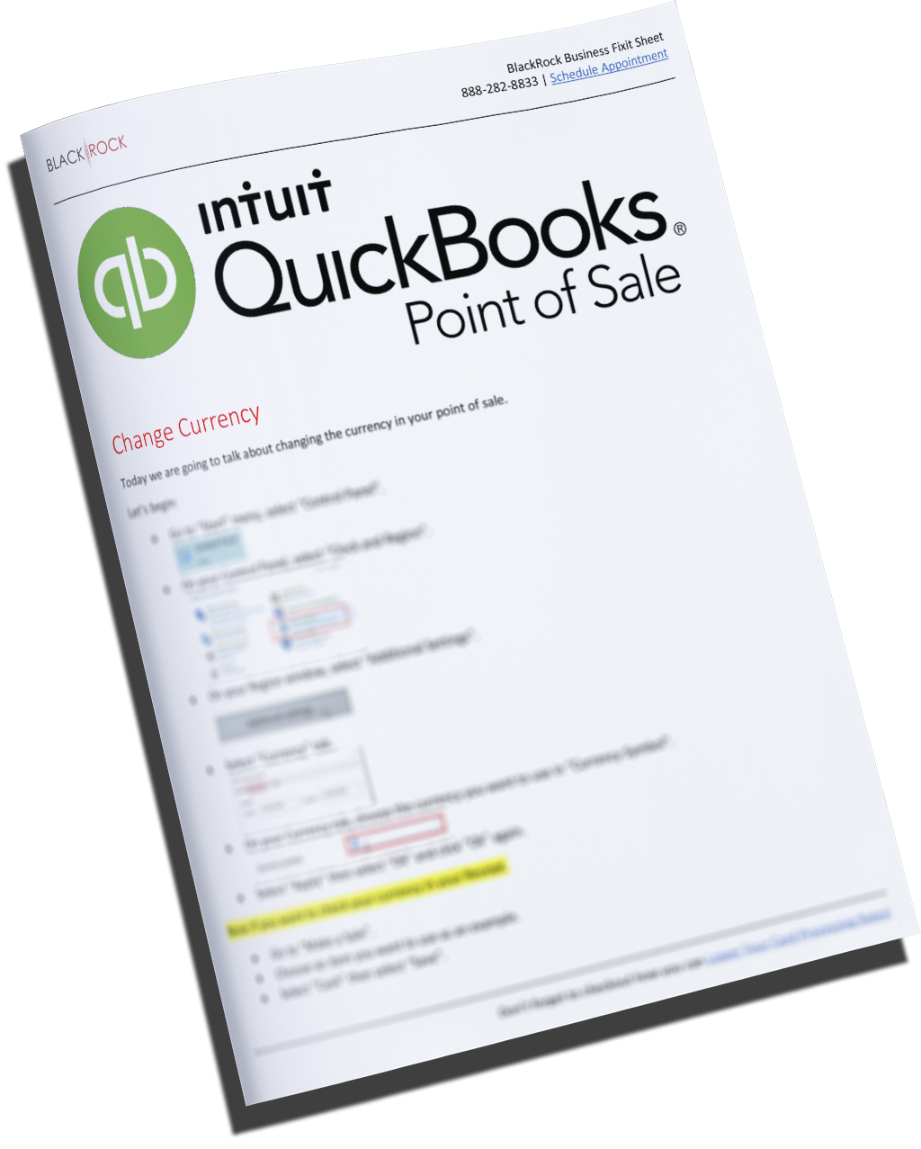 QuickBooks POS Change Currency BlackRock POS