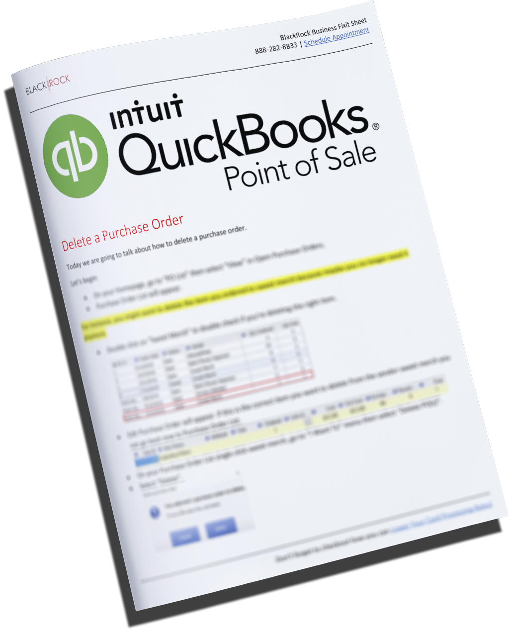 QuickBooks POS Delete A Purchase Order BlackRock POS