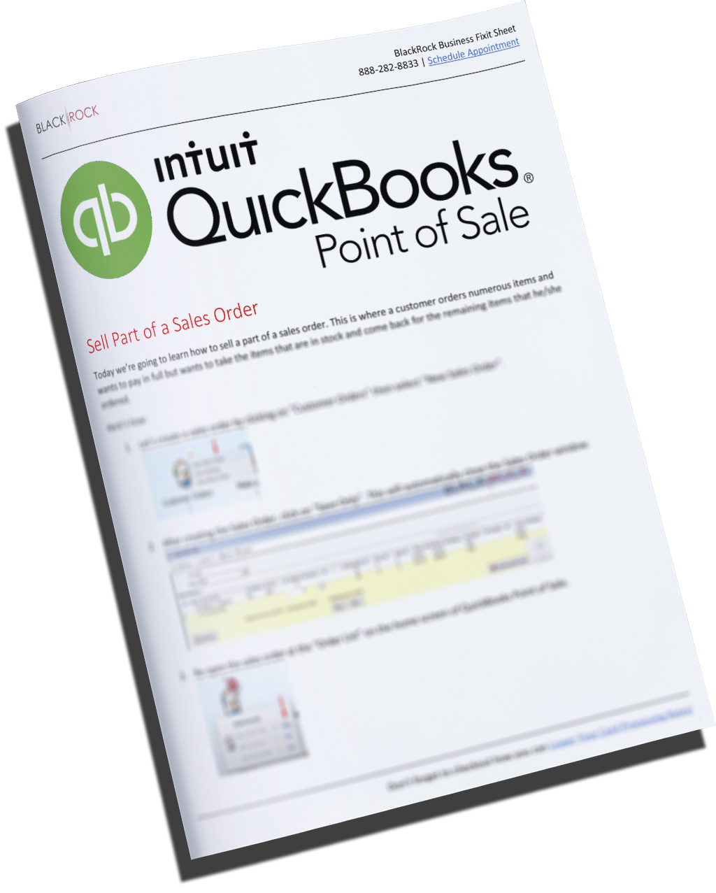 intuit pos enter po in workorder